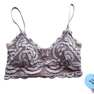 PQ Swim Sweetheart Lace Bralette Bikini Top Size Medium NWT PQSwim Rare